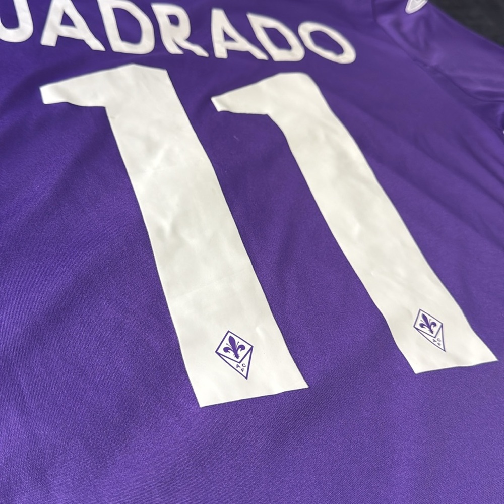 AFC Fiorentina #11 Juan Cuadrado 2014 Coppa Italia Final Joma Jersey - Picture 11 of 12
